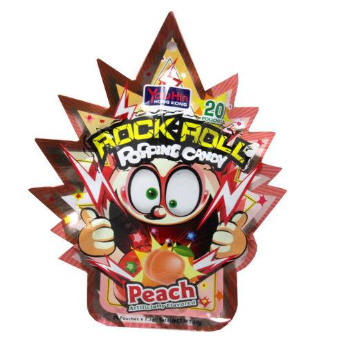 Bala Explosiva Sabor Pêssego Popping Candy Rock Roll - Youhin 30g