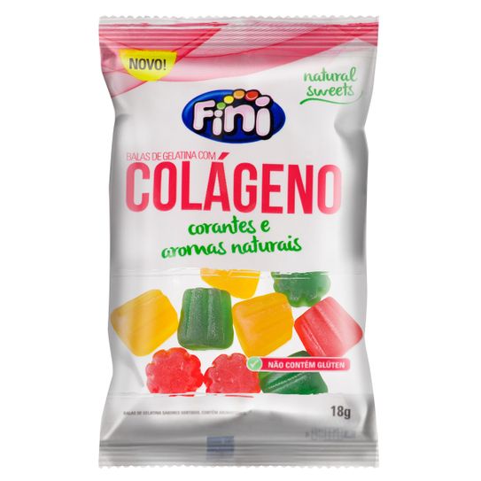Bala Fini Natural Sweets Colageno 18g