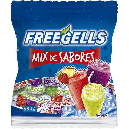 Bala Freegells 584gr Mix Sabores *