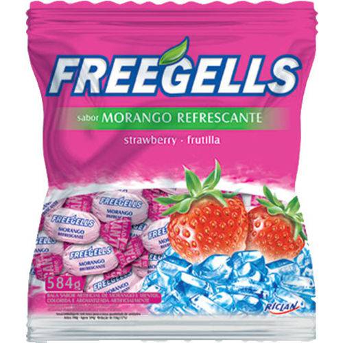 Bala Freegells 584gr Morango *