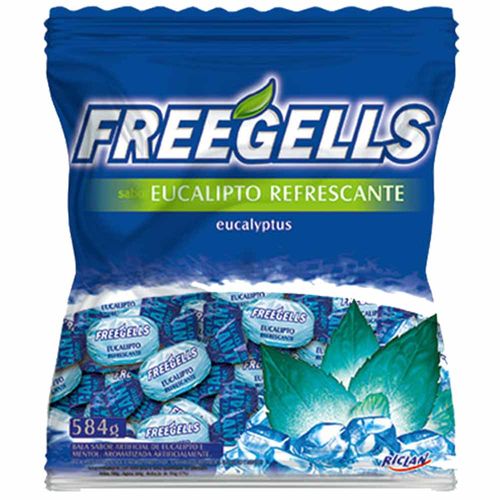 Bala Freegells Eucalipto Refrescante 584g Riclan 1014464
