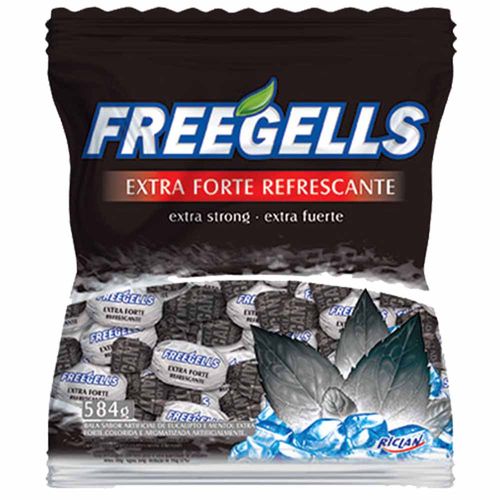 Bala Freegells Extra Forte Refrescante 584g Riclan 1014352