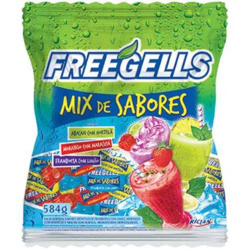 Bala Freegells Mix de Sabor 584g