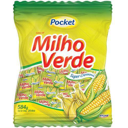 Bala Freegells Pocket 500gr Milho Verde
