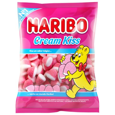 Bala Gelatina Cream Kiss 100g - Haribo
