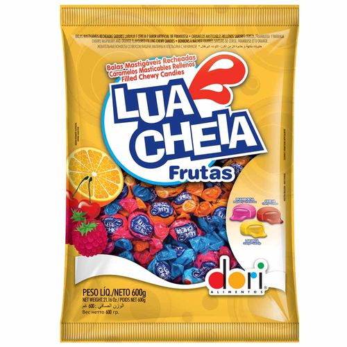 Bala Lua Cheia Frutas 600g Dori 11161