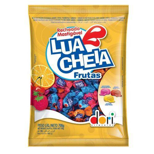 Bala Lua Cheia Frutas 600g