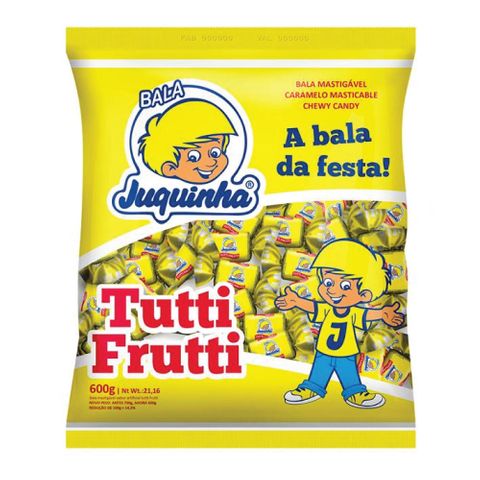 Bala Mastigável Juquinha Tutti Frutti 600g - Florestal