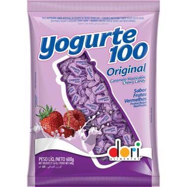 Bala Mastigável Yogurte Frutas Vermelhas Dori 600g
