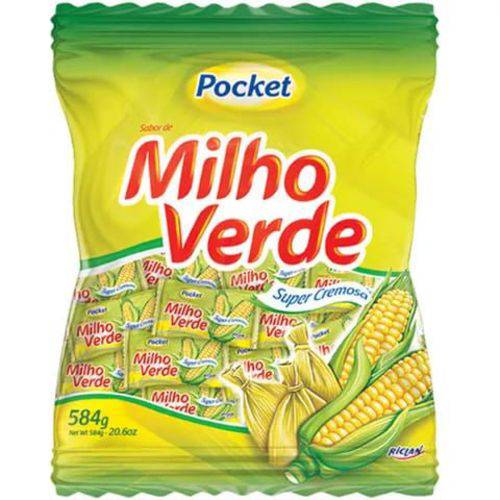 Bala Pocket Milho Verde 500g - Riclan