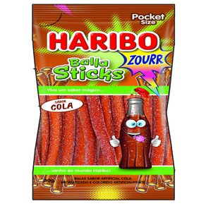 Bala Sticks Zourr Cola Haribo 80g