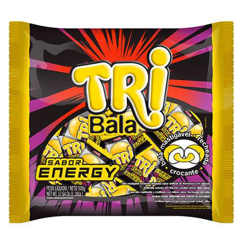 Bala Tribala Recheada Energy 500g - Peccin
