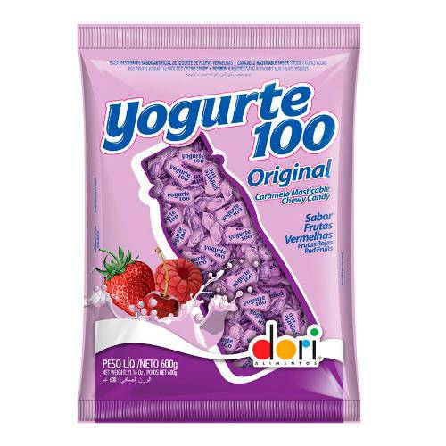 Bala Yogurte100 Frutas Vermelhas 600g Dori