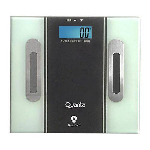 Balança Digital para Banheiro Quanta Slim Qtbl-10 com Bluetooth Até 180kg ¿ Pret