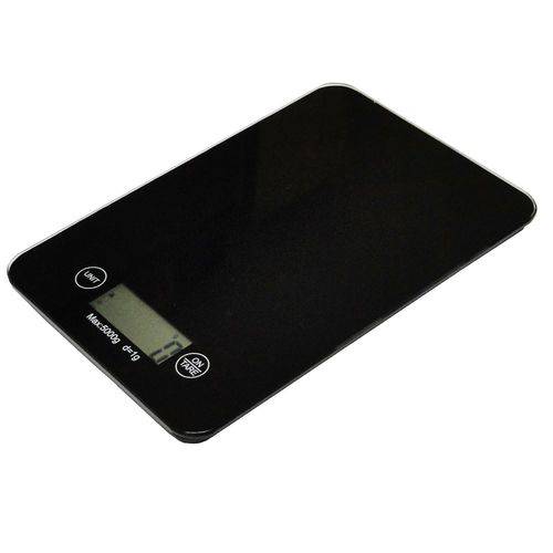 Balança Eletrônica Digital de Cozinha 1g à 5kg Luxo CBR1056 PRETA