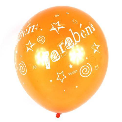 Balão Balloontech Parabéns Nº10 C/25un