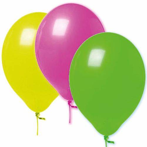 Balão Bexiga de Neon Nº9 - com 30 Unidades
