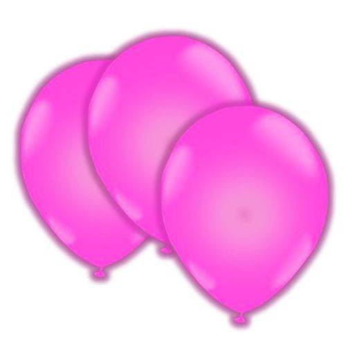 Balão Bexiga de Neon Rosa Nº10 - com 30 Unidades