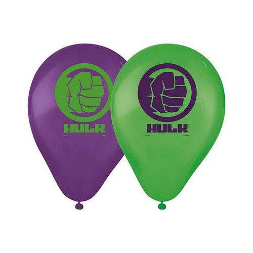 Balão Bexiga do Tema Hulk N 9- 25 Unidades