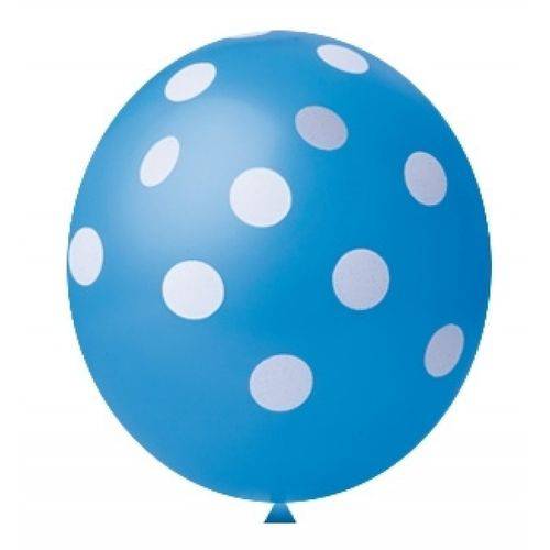 Balão / Bexiga Happy Day N11 Confete Azul Celeste C/25