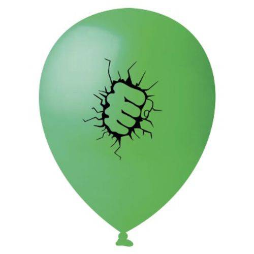 Balão Bexiga Happy Day Punho Verde N11 C/25