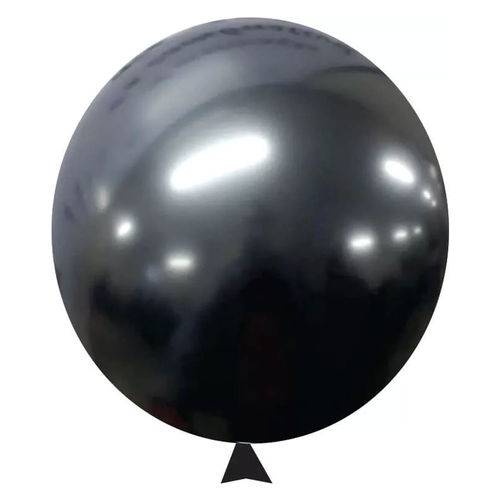 Balão / Bexiga Metalizado Alumínio Onix N°09 - 25 Unidades