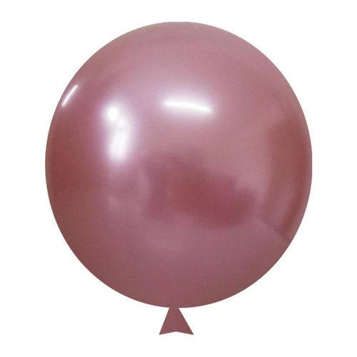 Balão / Bexiga Metalizado Alumínio Rose Gold N°09 - 25 Unidades