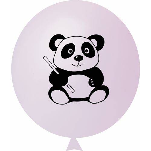 Balão / Bexiga N11 Urso Panda Rosa Bebê C/25