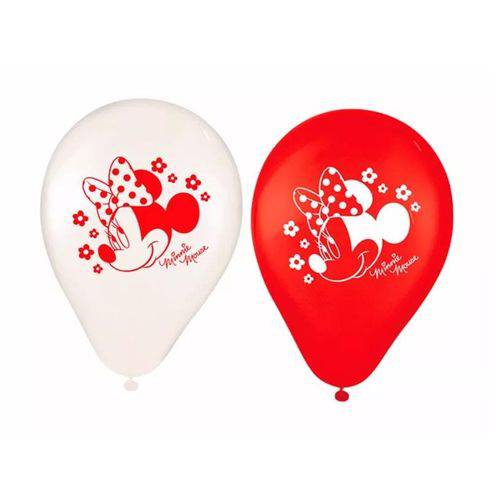 Balão Bexiga Personalizada da Minnie N 9- 25 Unidades