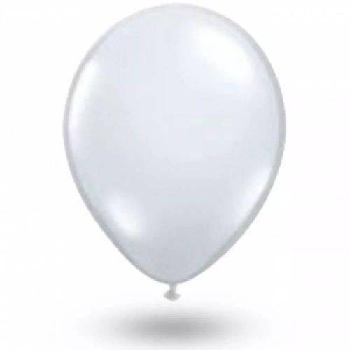 Balão Bexiga São Roque Liso Branco Polar N7 -50 Pacotes