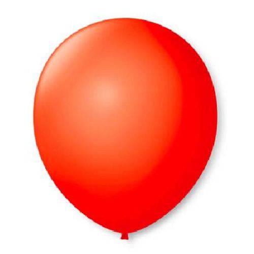 Balão Bexiga São Roque Liso Vermelho Quente N7 -40 Pacotes
