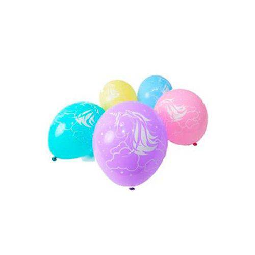 Balão Bexigas Látex Unicórnio Sortido N10 -25 Unidade