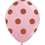 Balão Bolinhas Rosa Claro - Balloontech