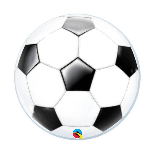 Balão Bubble - Bola de Futebol - 22 Polegadas - Qualatex