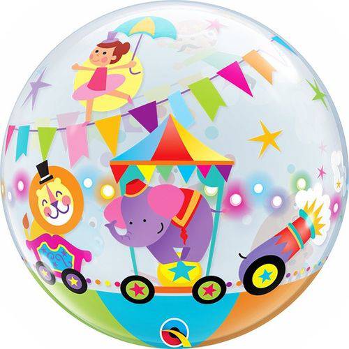 Balão Bubble Circo Transparente 22 Polegadas 56 Cm C/1 Unida