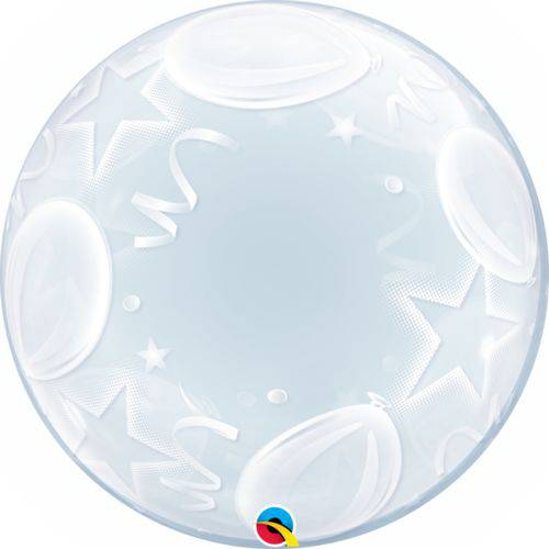 Balão Bubble - Estrelas & Balões - 24 Polegadas - Qualatex