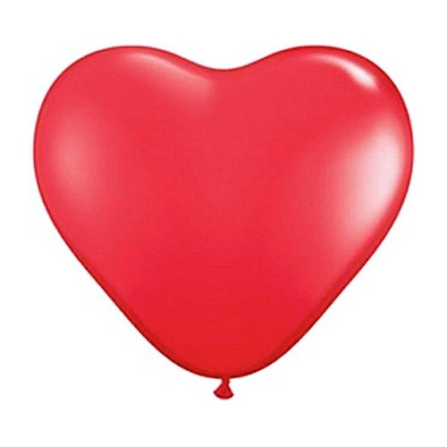 Balão Coração Vermelho Tamanho 10 C/25 - Pic Pic