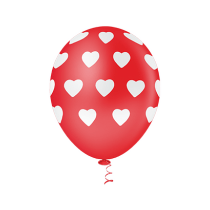 Balão de Látex 10" Coração Big Vermelho 25un Pic Pic