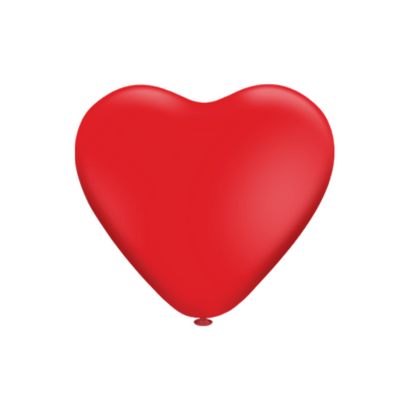 Balão de Látex 10" Coração Vermelho 25un Pic Pic