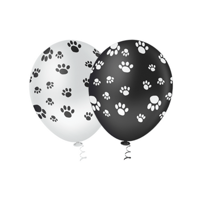 Balão de Látex 10" Pegadas Dog Sortido Pic Pic