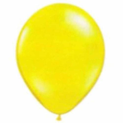 Balão de Látex Amarelo Citrino 7" 18cm 50un São Roque
