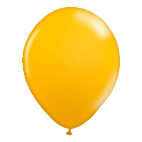 Balão de Látex Amarelo Ouro 9” com 50 Unidades Balloontech