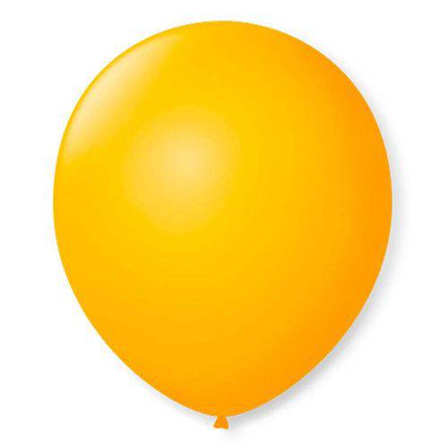 Balão de Látex Amarelo Sol 50 Unidades - São Roque