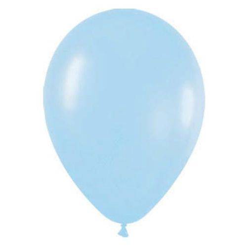 Balão de Látex Azul Claro 8" 20cm 50un Festball
