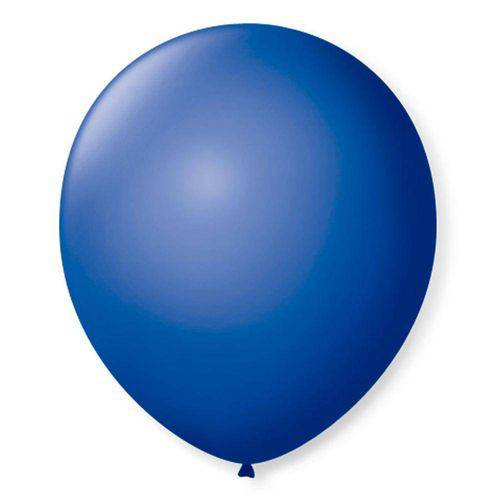 Balão de Látex Azul Cobalto 50 Unidades - São Roque