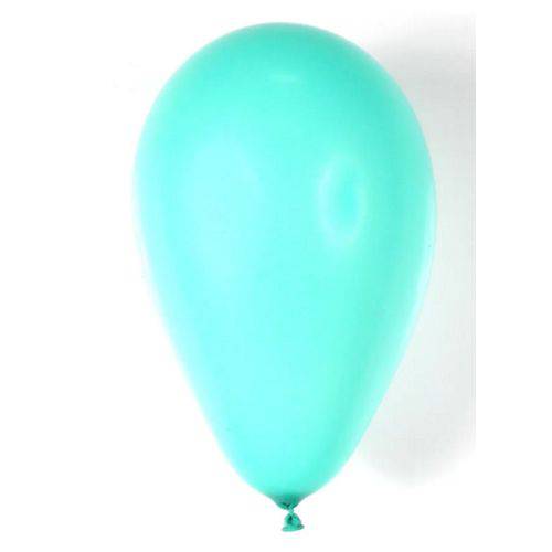 Balão de Látex Azul Tiffany 7" 18cm 50un São Roque
