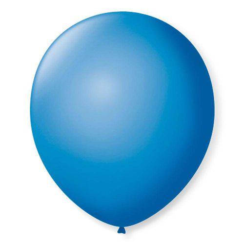 Balão de Látex Azul Turquesa 50 Unidades - São Roque
