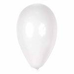 Balão de Látex Branco 7" 18cm 50un São Roque