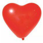 Balão de Látex Formato de Coração Vermelho 11" 28 Cm 12 Und Happy Day