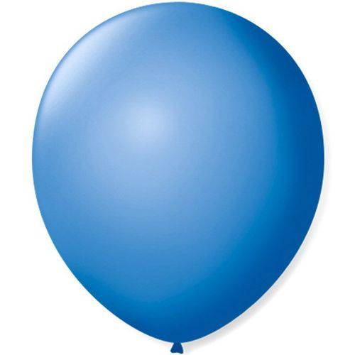 Balão de Látex Liso Azul Turquesa 7 Polegadas com 50 Un.